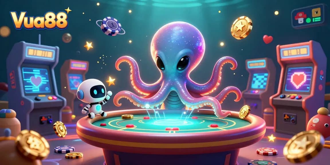 Engage in thrilling gameplay at Vua88 with colorful casino elements and dynamic gaming action.