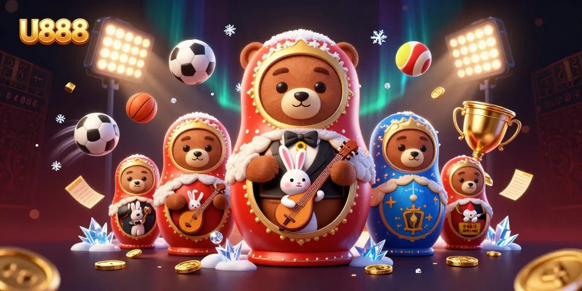 Unveil exciting wins at U888 with a dynamic scene of casino charm and energetic gambling elements.