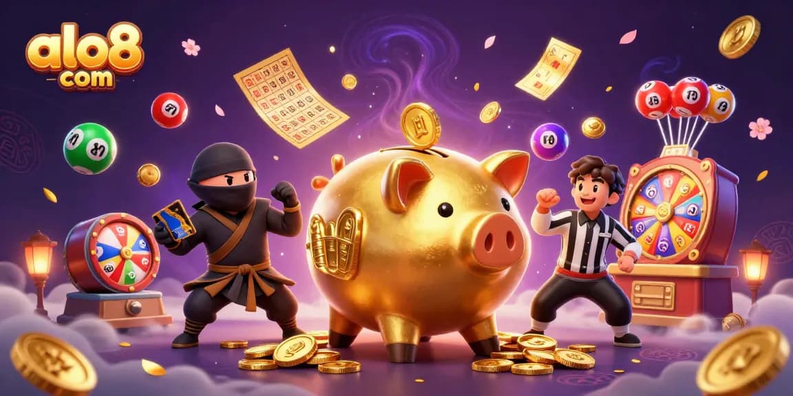 Experience thrilling games at alo8 com with our exciting casino illustration featuring action-packed characters.