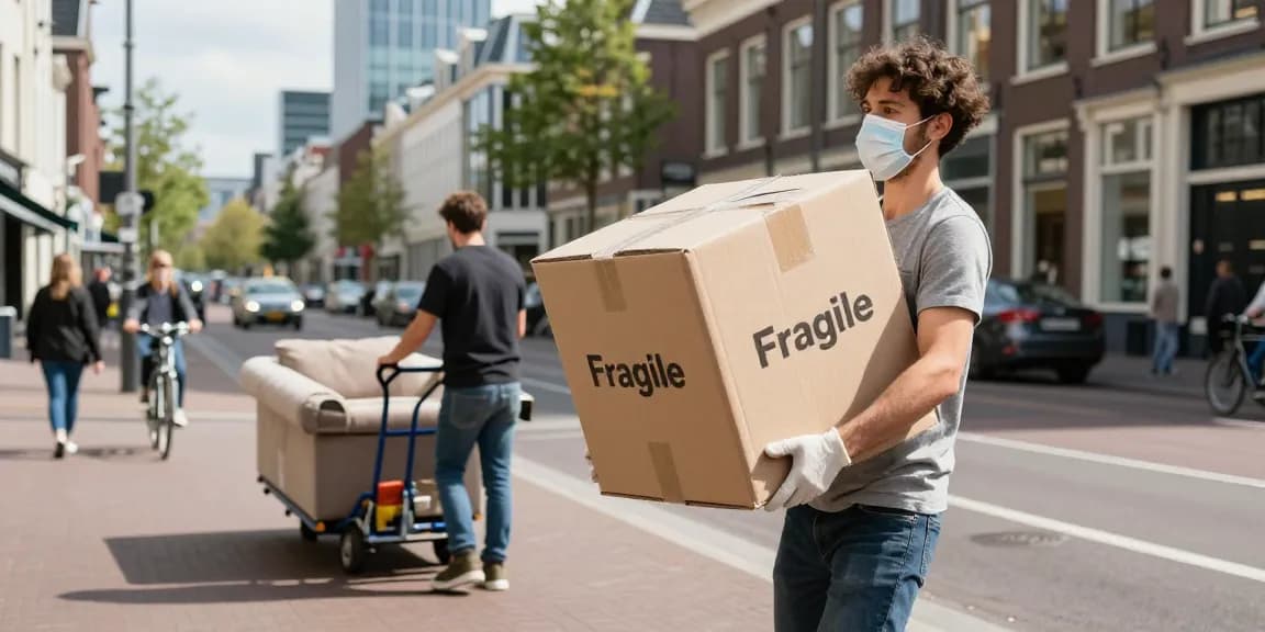 Moving in Den Haag with a verhuisbedrijf den haag, ensuring safety and professionalism during relocation.