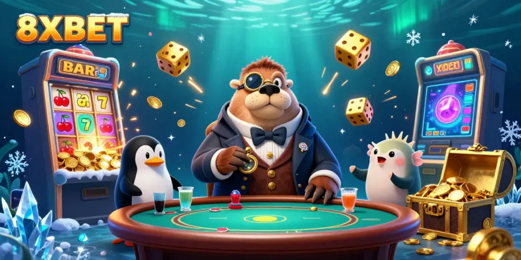 Experience dynamic gameplay at 8XBET with exciting characters and casino elements.