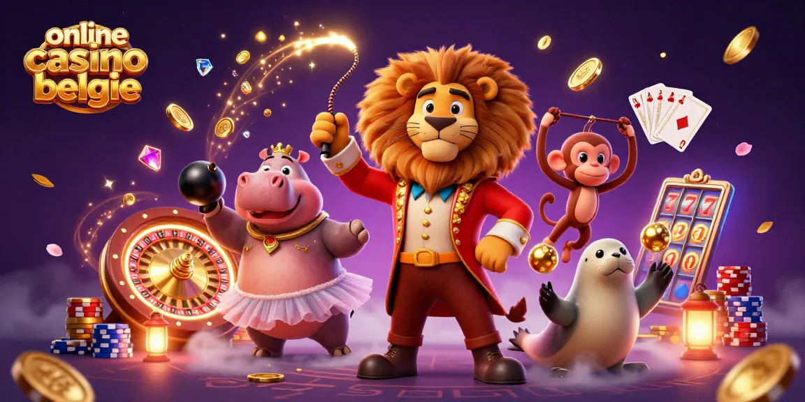 Experience thrilling wins at online casino belgie with vibrant gaming characters and dynamic casino elements.