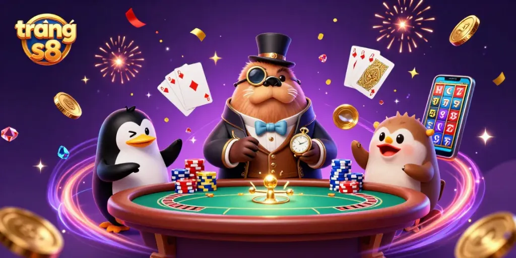 Experience thrilling gameplay at trang chủ s8 with the jolly walrus, penguin dealer, and pufferfish bluffing underwater.