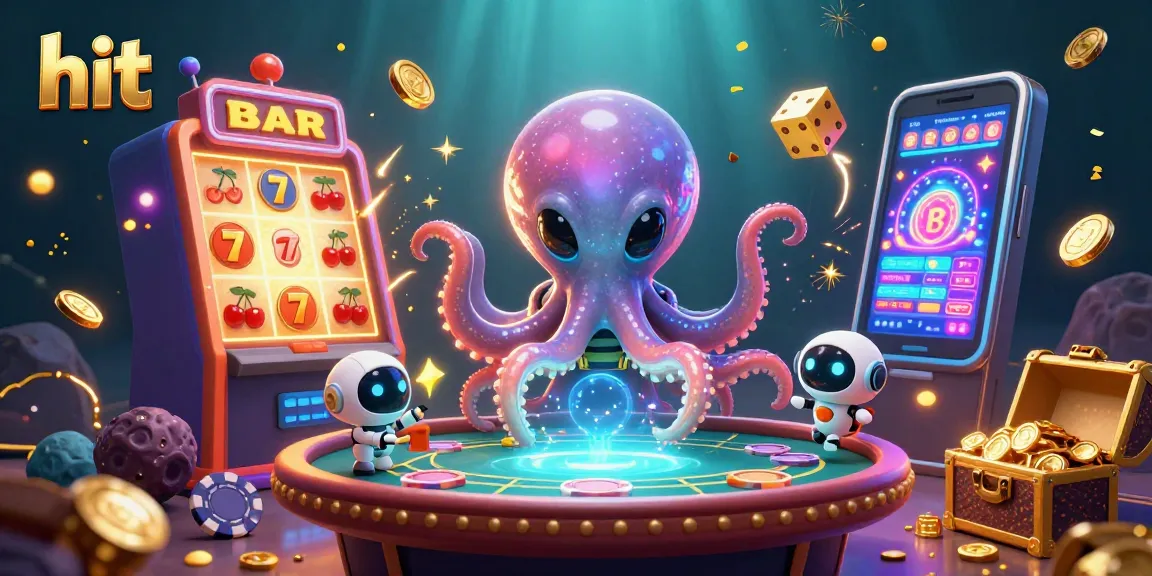 Experience the thrill of hitting jackpots with this vibrant and dynamic 3D casino illustration.