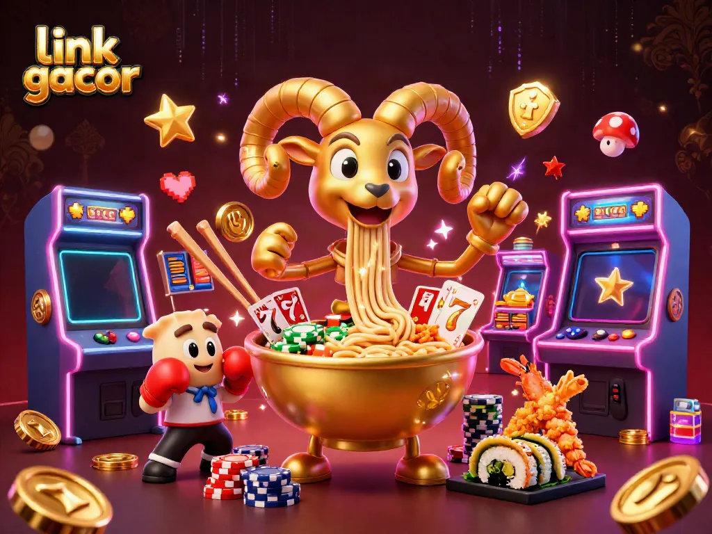 Experience thrilling jackpot action with link gacor in this vibrant casino scene