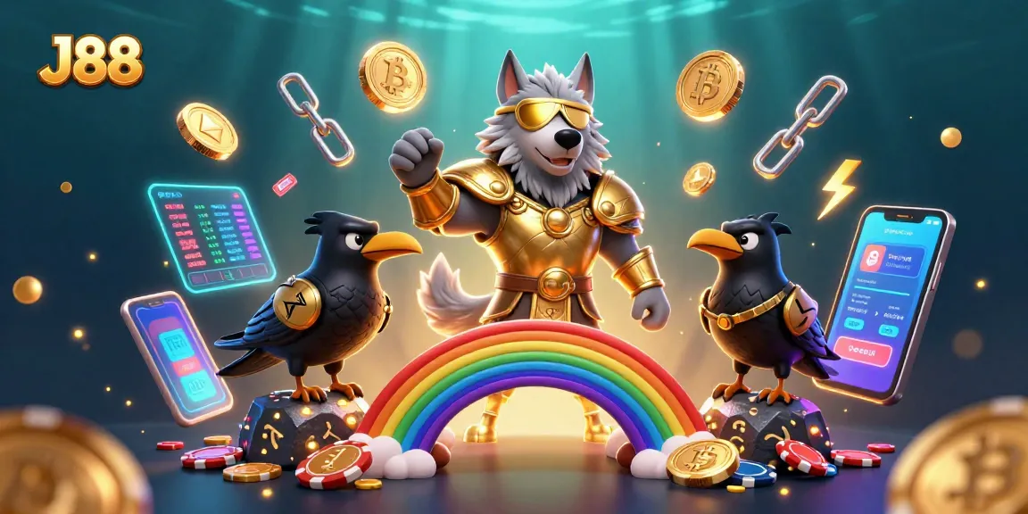 Engage in thrilling gameplay at J88, featuring enchanting Norse mythology characters among casino elements.