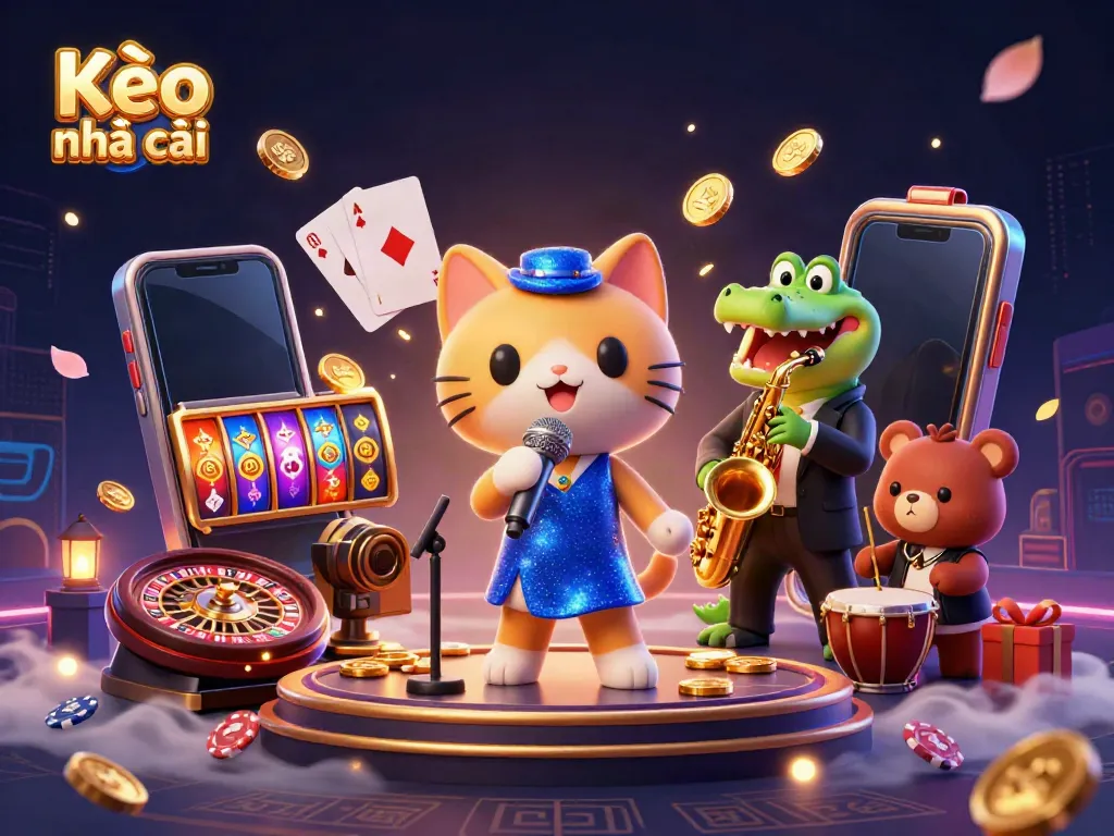 Experience Kèo nhà cái live in action with vibrant characters and exciting game elements.