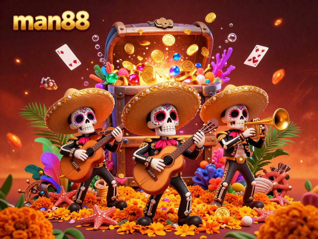 Experience thrilling gaming action at man88 featuring vibrant mariachis and exciting game elements.