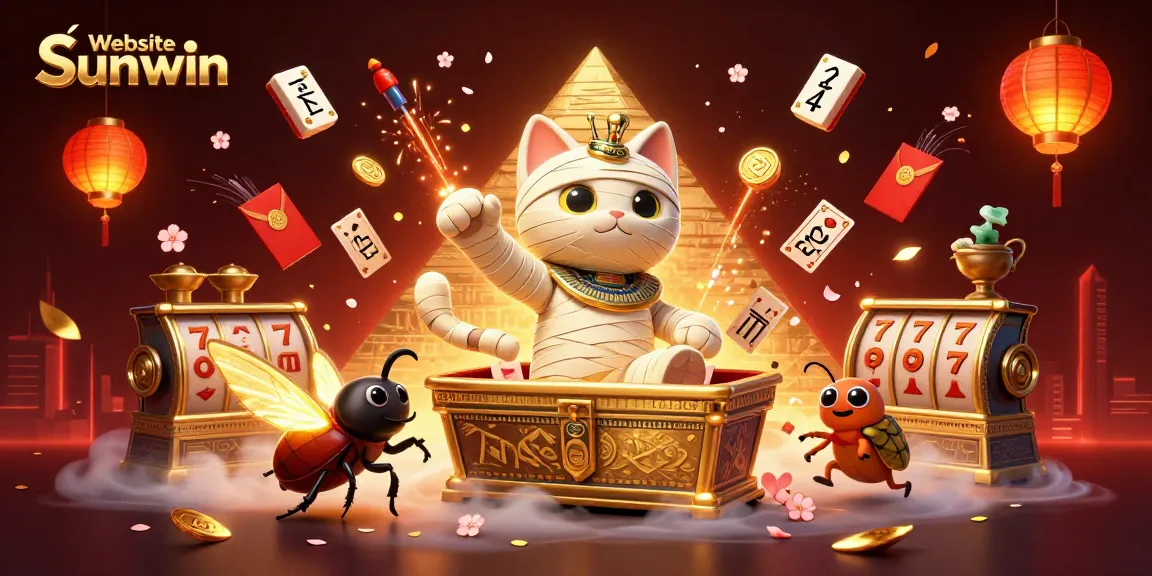 Experience the thrill of Website Sunwin in this vibrant, action-packed casino scene with dynamic game elements.