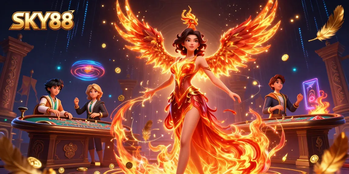 Experience the excitement of SKY88's live casino gaming with immersive visuals.