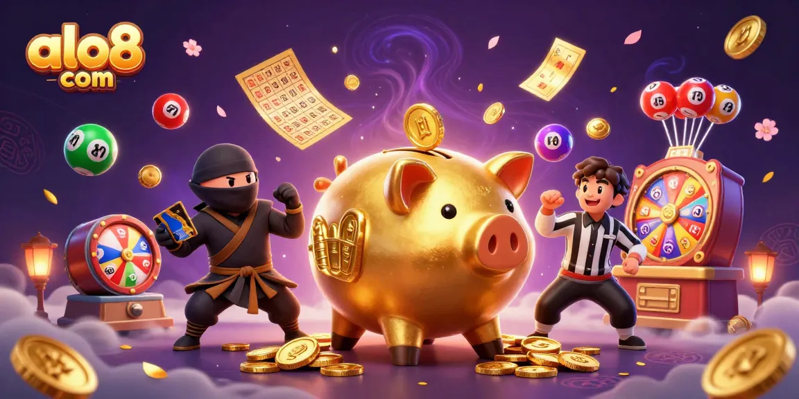 Experience thrilling games at alo8 com with our exciting casino illustration featuring action-packed characters.