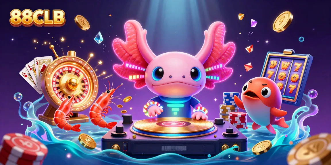 Experience thrilling gaming action at 88CLB with neon underwater casino elements.