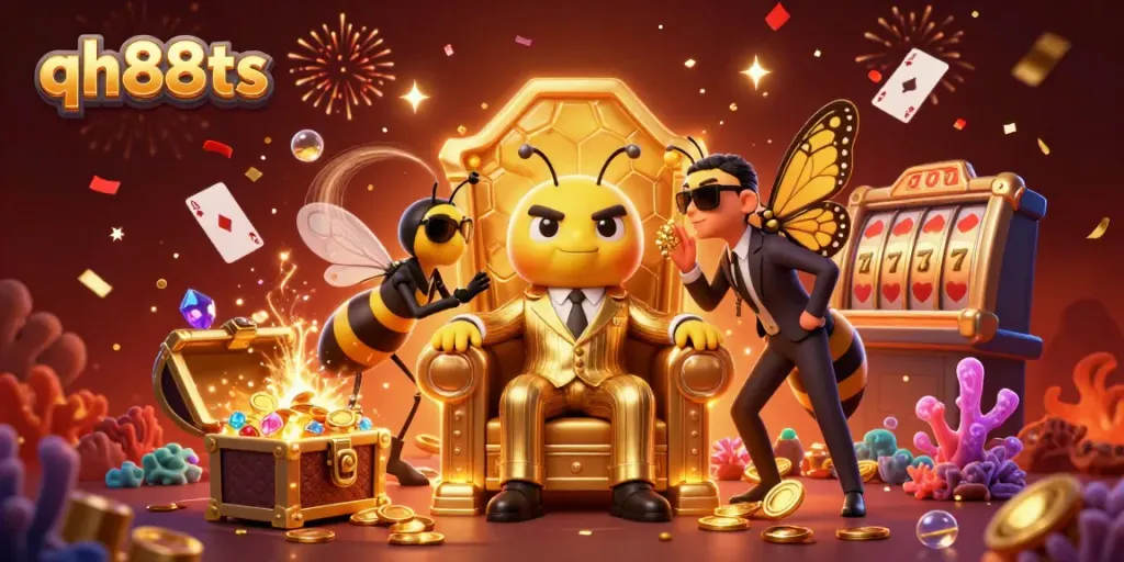 Experience the vibrant world of gambling with qh88ts through an ultra-detailed illustration of a casino scene filled with action and excitement.