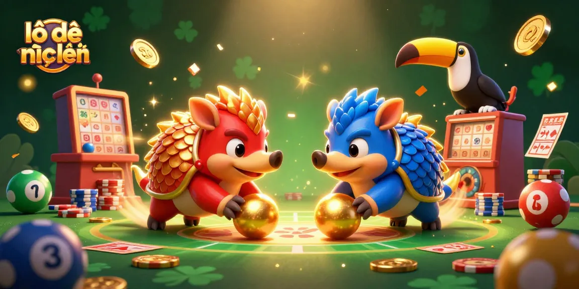 Experience thrilling lô đề trực tuyến with rival pangolins competing in dynamic lottery games.