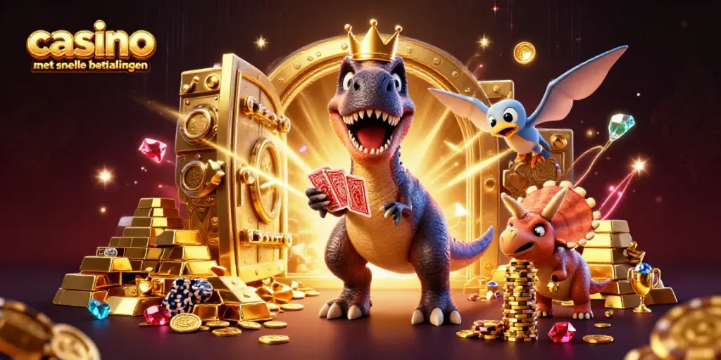 Experience thrilling moments at online casino met snelle betalingen with animated characters enjoying card games and chips.