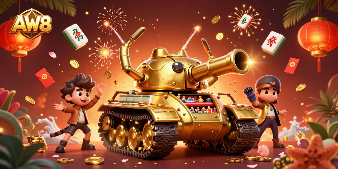 AW8's golden beetle tank casino captures vibrant gaming energy and excitement.