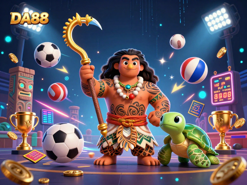 DA88 showcases exhilarating sports betting with 3D characters and dynamic gaming elements.