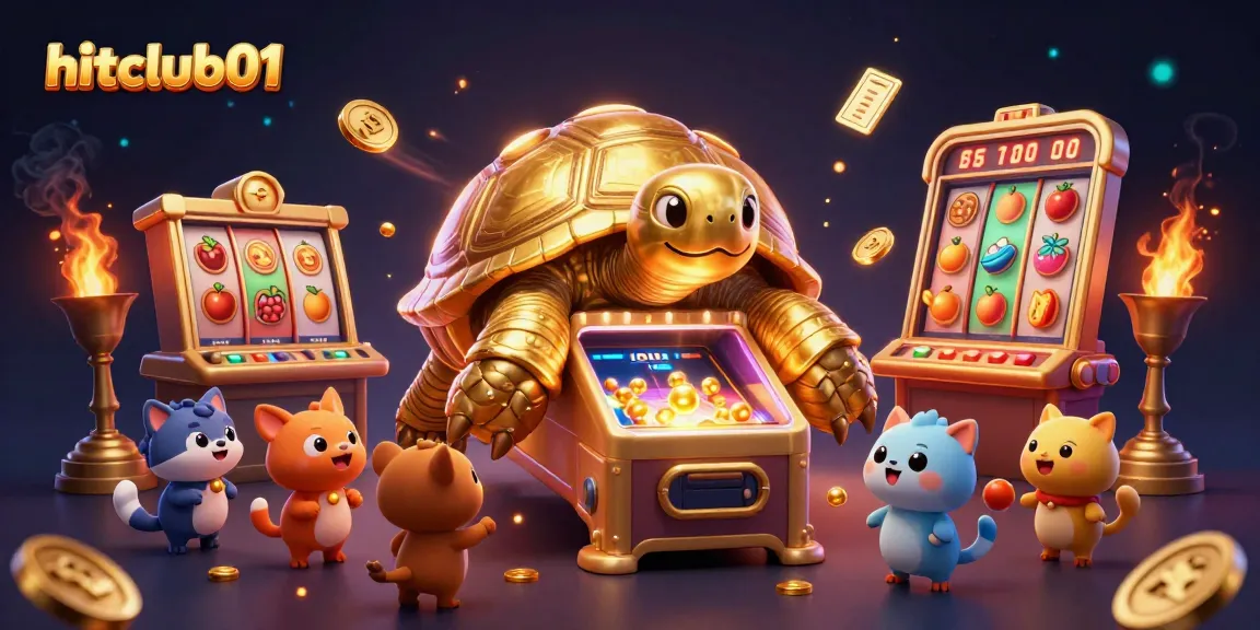 Engage with hitclub01 by spinning vibrant slot reels on a colossal tortoise pinball machine.