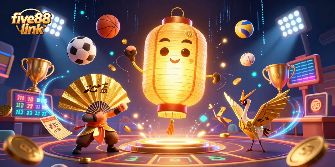 Bet big on five88 link with vibrant casino spirits and dynamic sports action, showcasing excitement in gambling.
